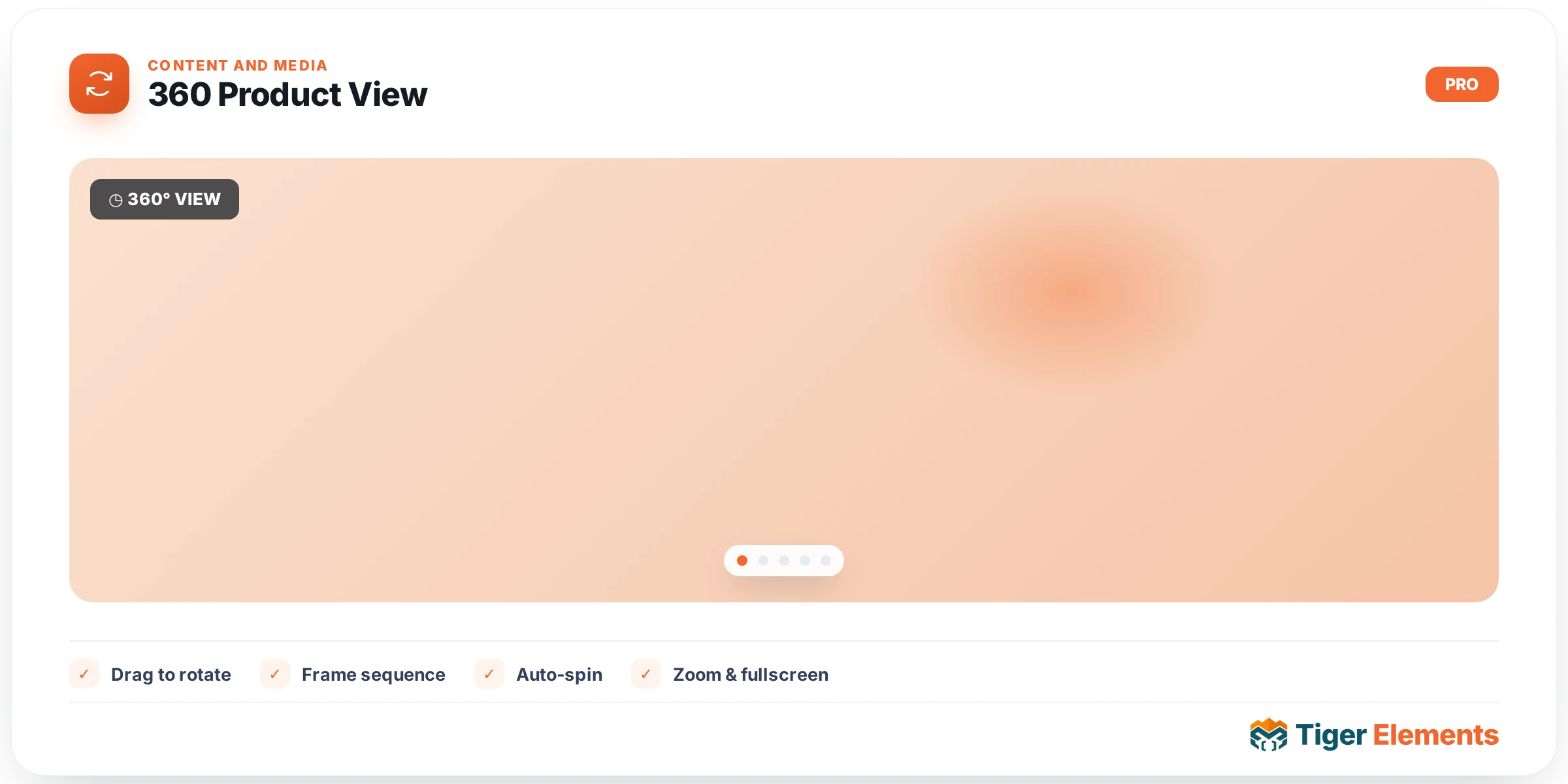 360 Product View — features & options
