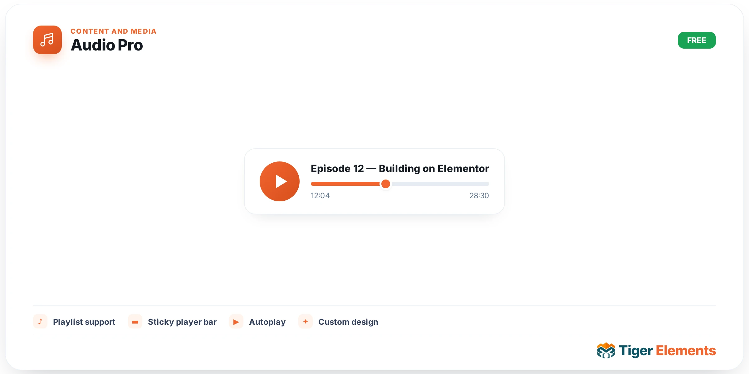 Audio Pro — features & options