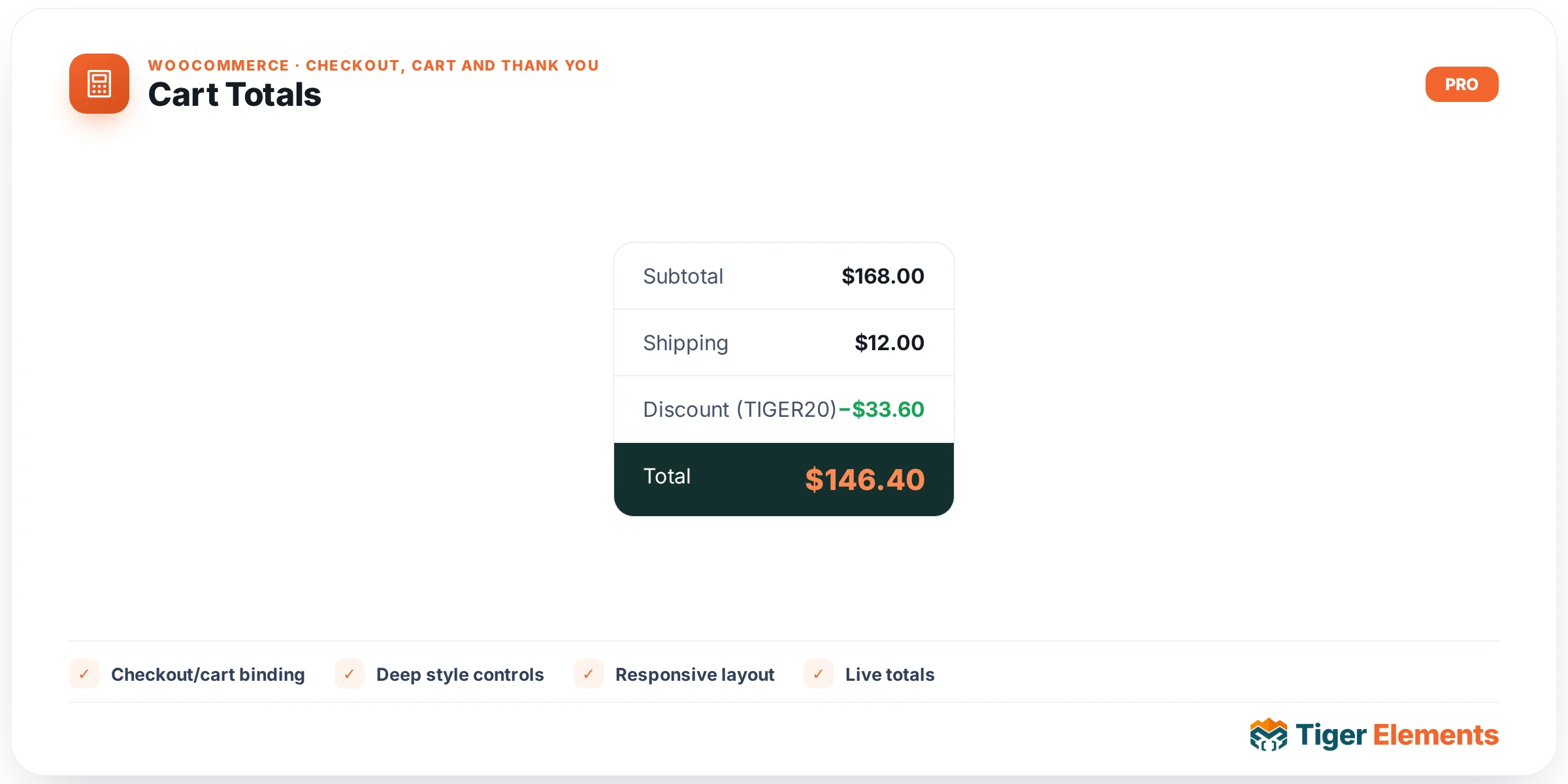 Cart Totals — features & options