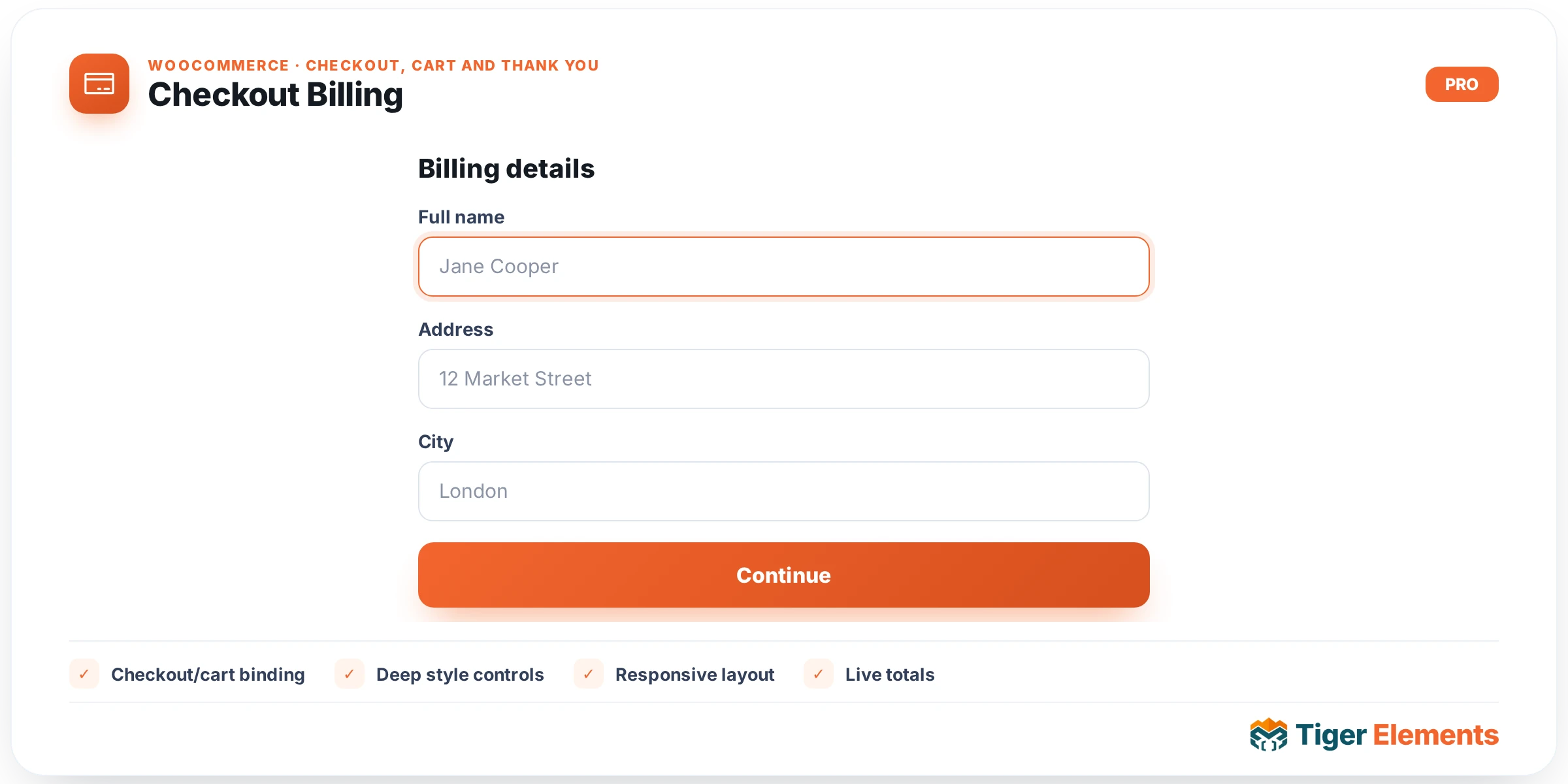 Checkout Billing — features & options