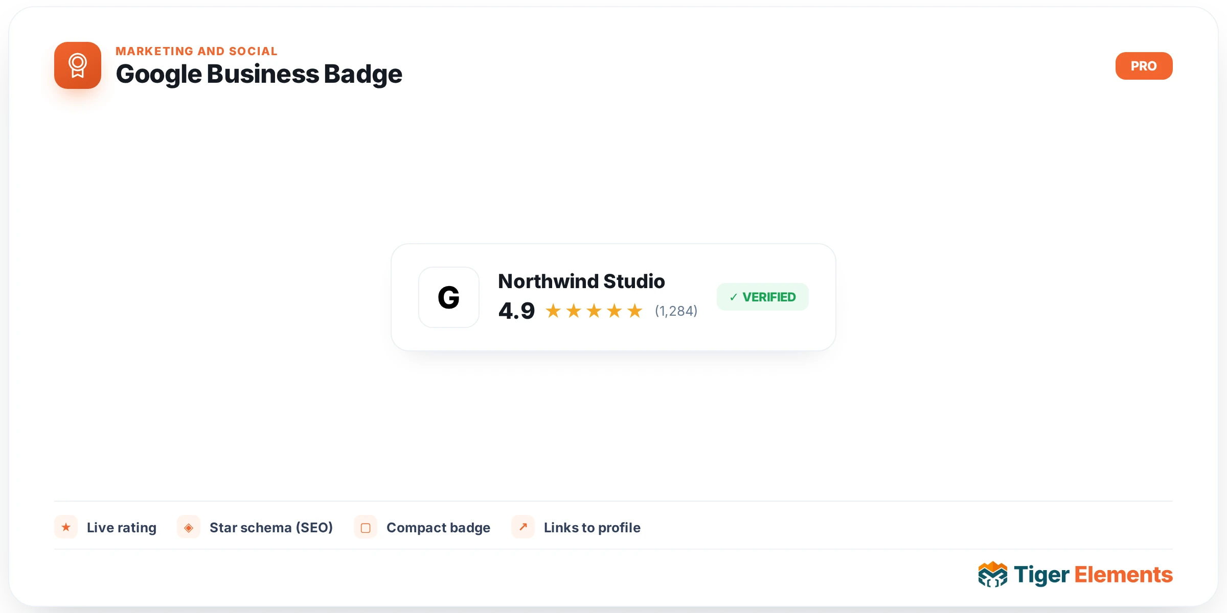 Google Business Badge — features & options