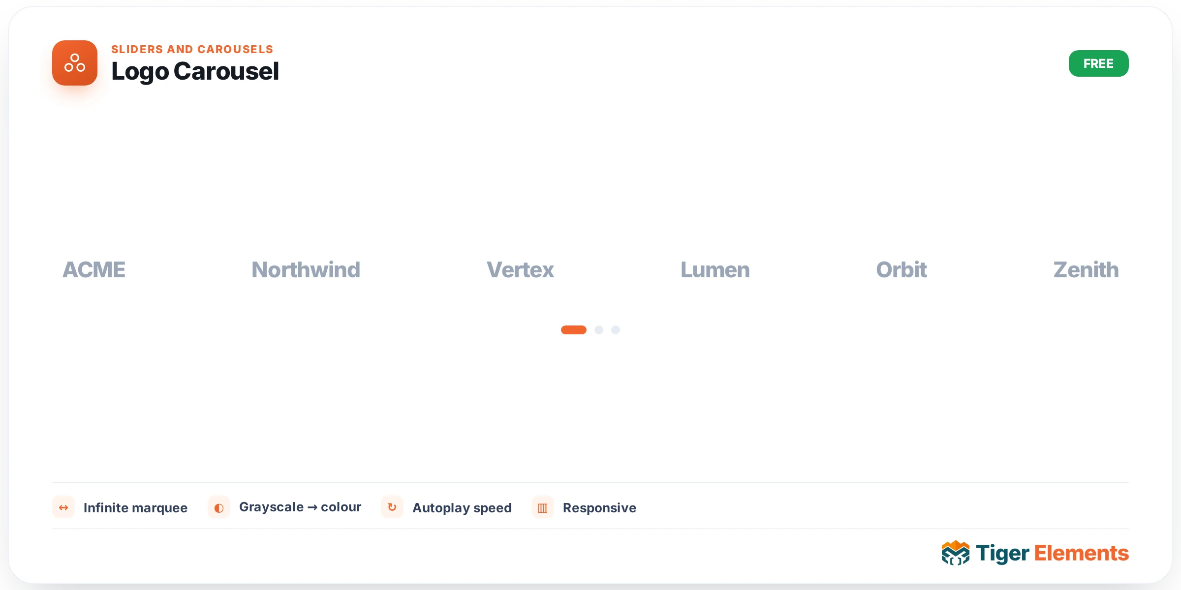 Logo Carousel — features & options
