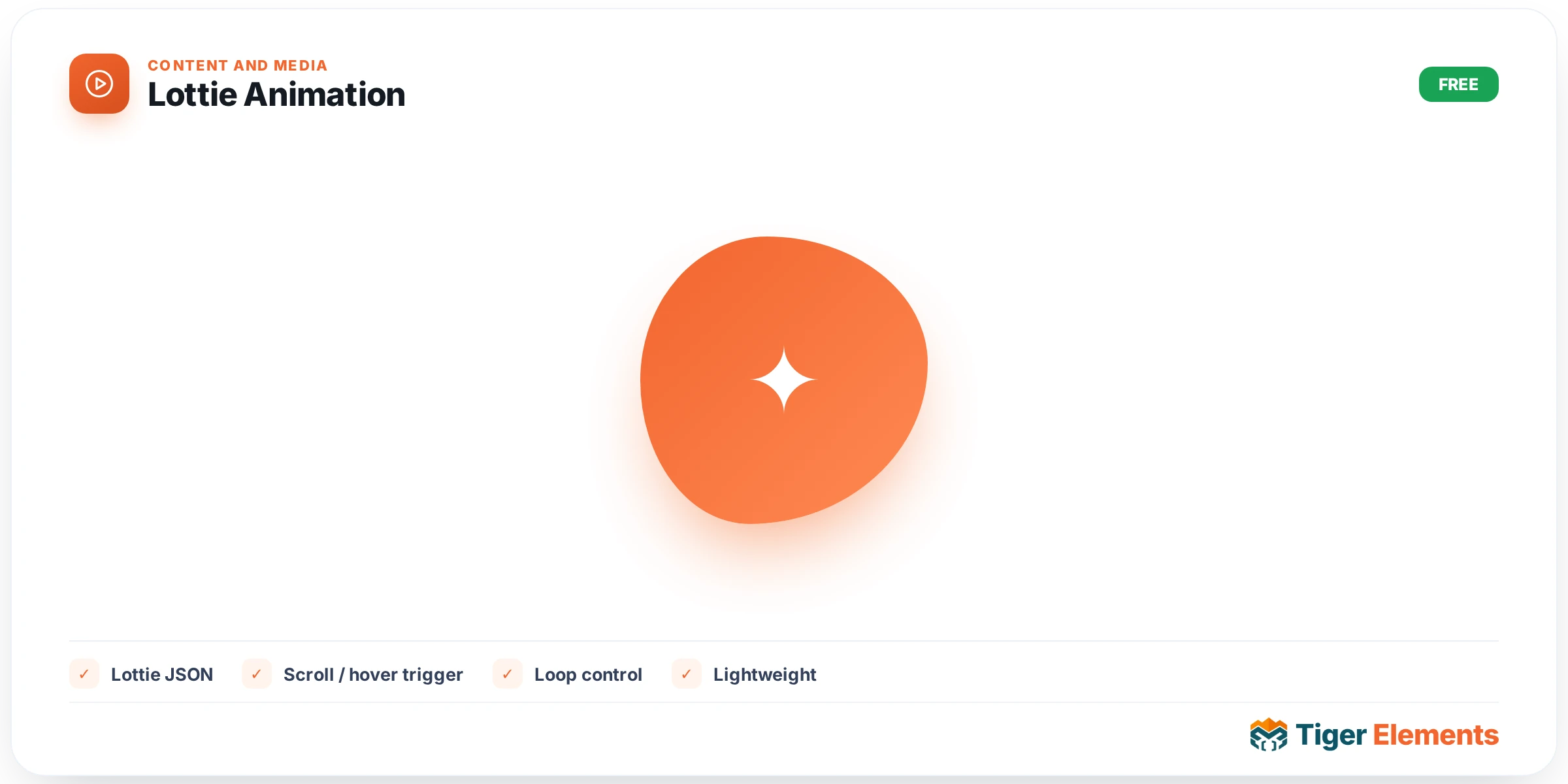 Lottie Animation — features & options