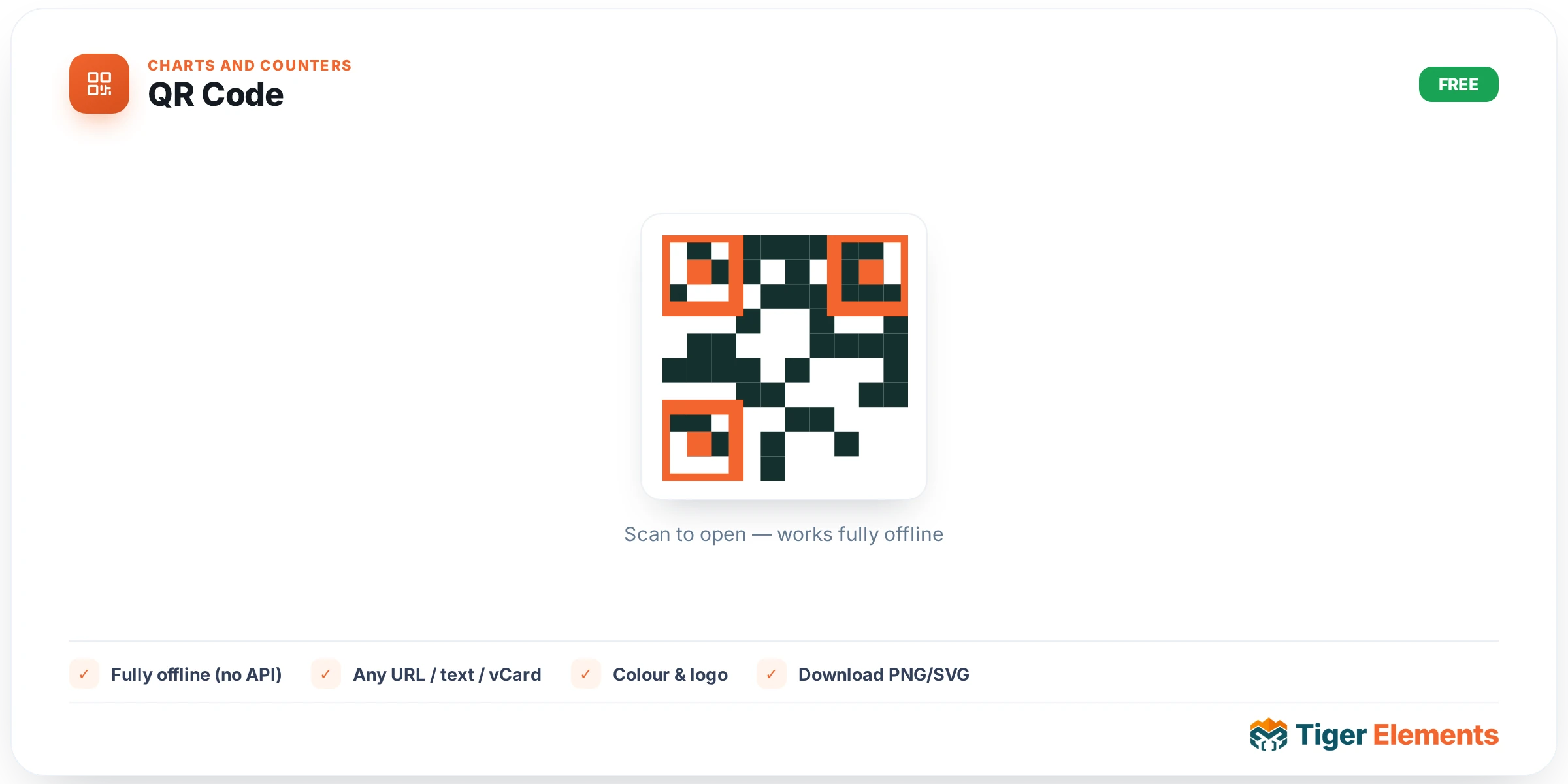 QR Code — features & options