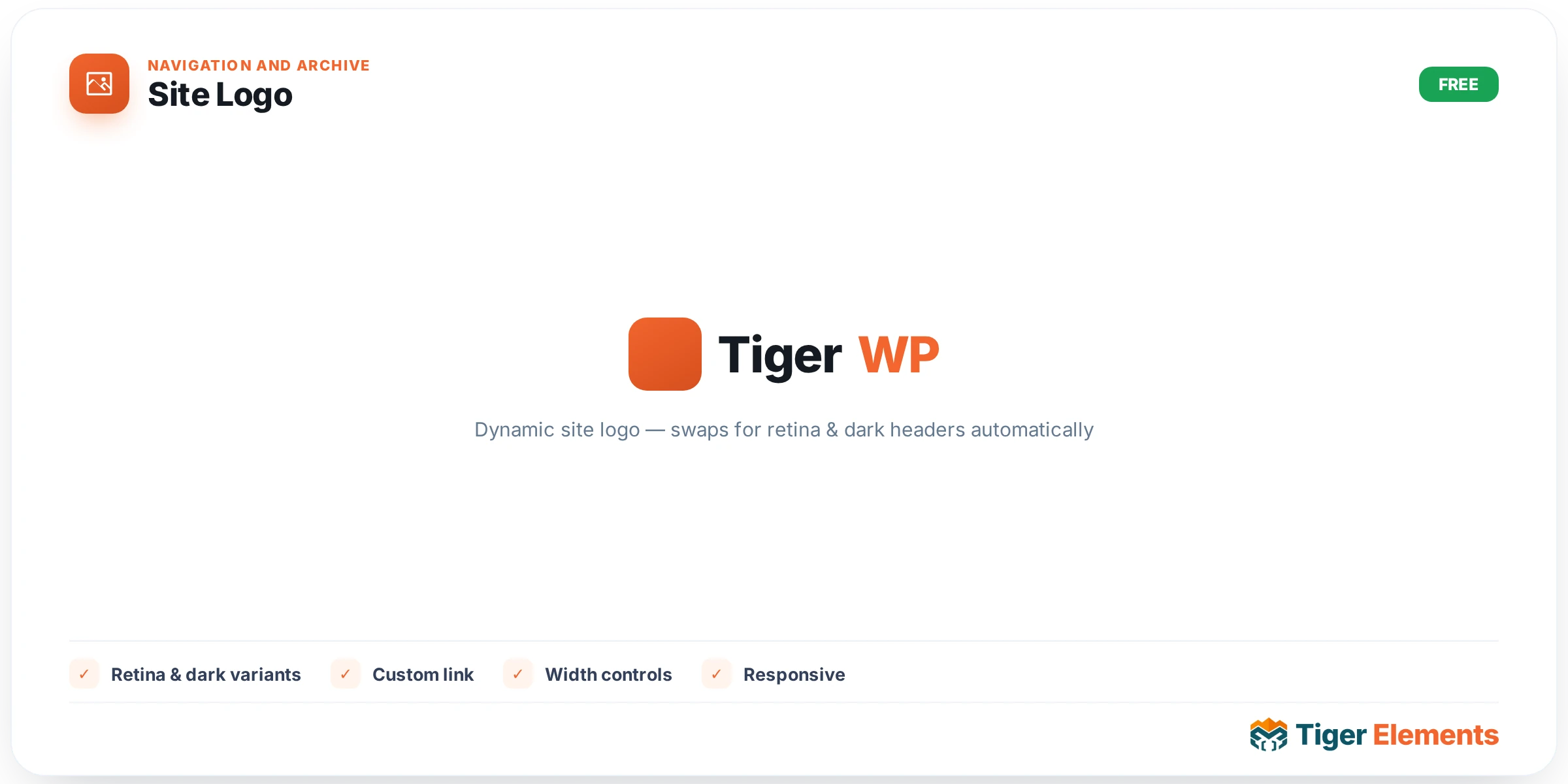 Site Logo — features & options