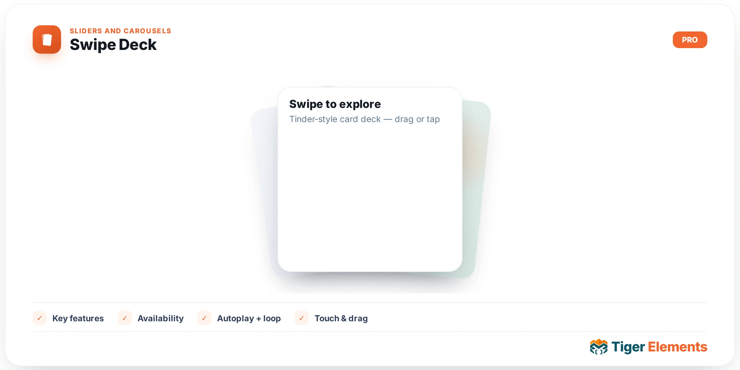Swipe Deck — features & options