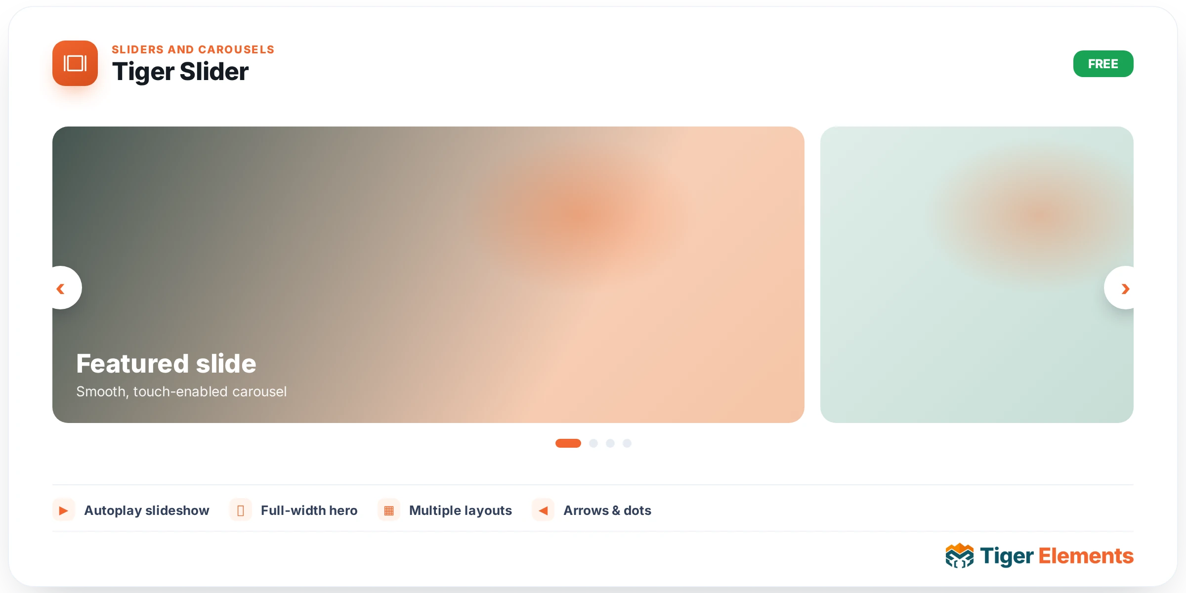 Tiger Slider — features & options