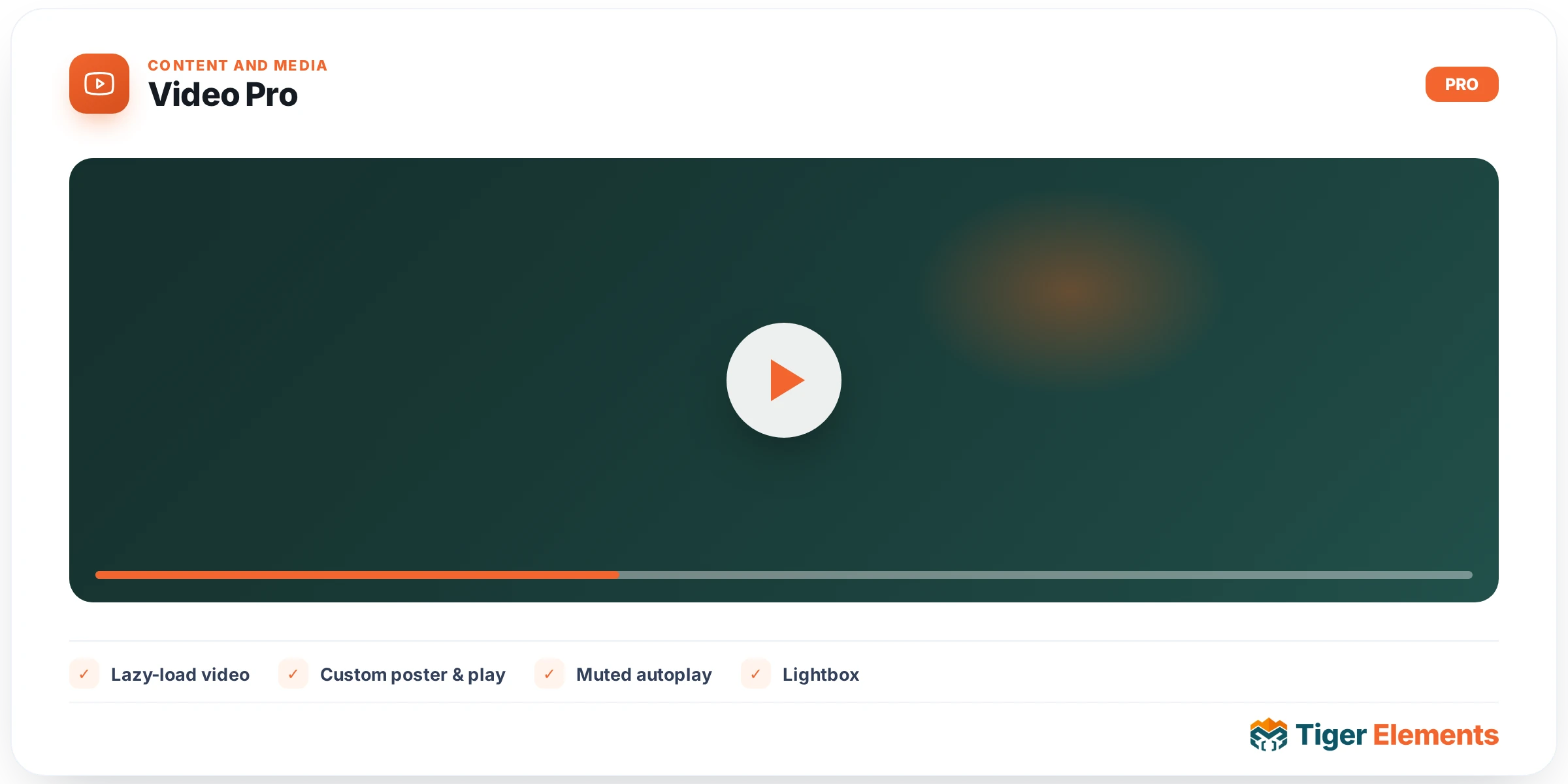 Video Pro — features & options